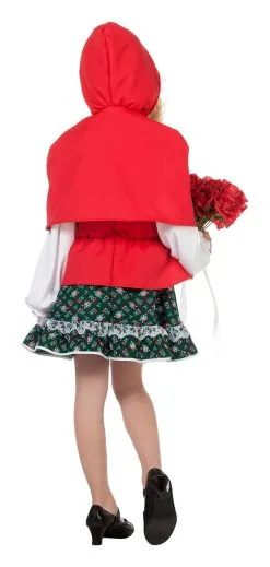 Sprookjesbos Meisje Met Rode Cape (Luxe) Kostuum -Sprookjeskleding Verkoopwinkel 3422 3 7