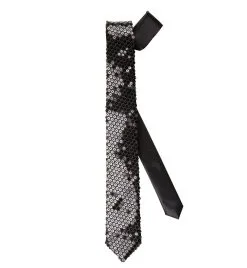 Stropdas Pailletten Zwart