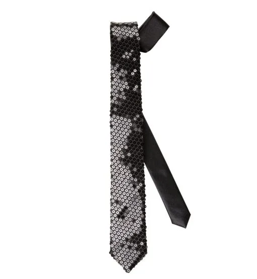Stropdas Pailletten Zwart -Sprookjeskleding Verkoopwinkel 9064b a