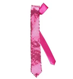 Stropdas Pailletten Roze