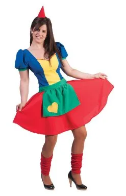 Kleurige Sprookjesboek Jurk Vrouw