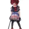 Akelig Ongezellig Halloween Clown Meisje Kostuum