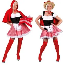 Rood Rodeo Kapje Vrouw Kostuum