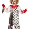 Zombie Pierrot Clown Kind Kostuum