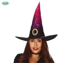 Hoge Halloween Hoed Heks Met Gesp