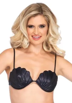 Zeemeermin Schelpen Bikini Zwart