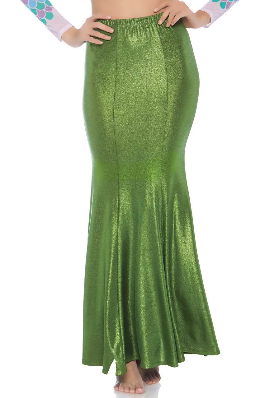 Glimmende Spandex Zeemeermin Rok Groene Alg Vrouw 1 Glimmende Spandex Zeemeermin Rok Groene Alg Vrouw