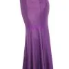 Glimmende Spandex Zeemeermin Rok Paars Plus Size Vrouw