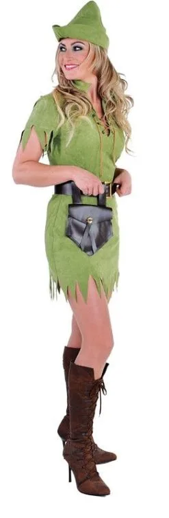 Robina Hood Held Van Het Bos Vrouw Kostuum