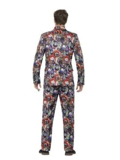 Creepy Clown Horror Halloween Man Kostuum 6 Creepy Clown Horror Halloween Man Kostuum -Sprookjeskleding Verkoopwinkel smf2018 40337 3 19