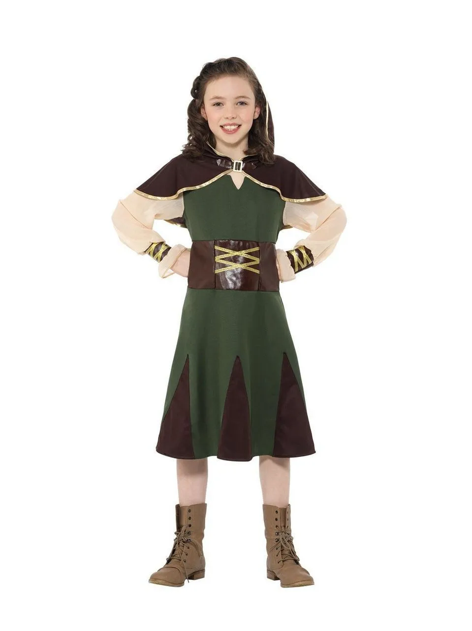 Nachtmerrie Van De Sheriff Robin Hood Meisje Kostuum 2 Nachtmerrie Van De Sheriff Robin Hood Meisje Kostuum - Afbeelding 2