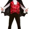 Dandy Dracula Bloedfeest Shirt Met Vest En Cape Man Kostuum