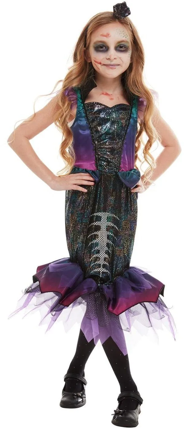 Glinsterende Zeemeermin Vissengraat Meisje Kostuum 2 Glinsterende Zeemeermin Vissengraat Meisje Kostuum - Afbeelding 2