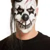 Scary Clown Masker Dicht Genaaide Mond