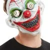 Masker Knotsgekke Geflipte Clown Met Rollende Ogen