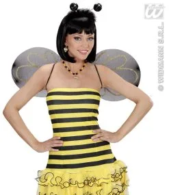 Hoofdband Zwart Pailletten Met Maraboe -Sprookjeskleding Verkoopwinkel wdm1014 1942g d 2