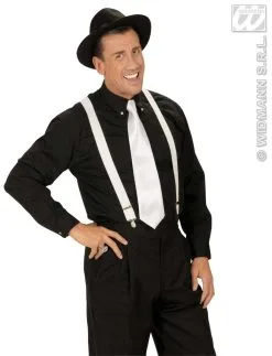 Satijnen Stropdas Wit -Sprookjeskleding Verkoopwinkel wdm1014 2994b d 1