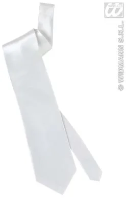 Satijnen Stropdas Wit -Sprookjeskleding Verkoopwinkel wdm1014 2994b g 1
