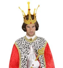 Maxi Glitter Kroon Met Stenen, Buigbaar -Sprookjeskleding Verkoopwinkel wdm1014 9088h e