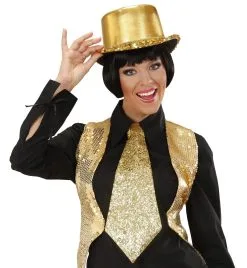 Stropdas Lurex, Goud -Sprookjeskleding Verkoopwinkel wdm1014 9362g d 3