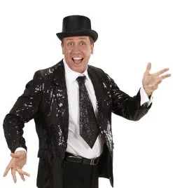 Stropdas Lurex, Zwart -Sprookjeskleding Verkoopwinkel wdm1014 9364b c