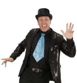 Stropdas Lurex, Blauw -Sprookjeskleding Verkoopwinkel wdm1014 9366t c