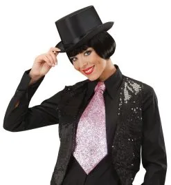 Stropdas Lurex, Roze -Sprookjeskleding Verkoopwinkel wdm1014 9367c e