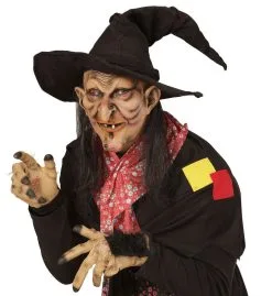 Horror James Masker Heks / Butler Met Haar -Sprookjeskleding Verkoopwinkel wdm1516 00409 c 1