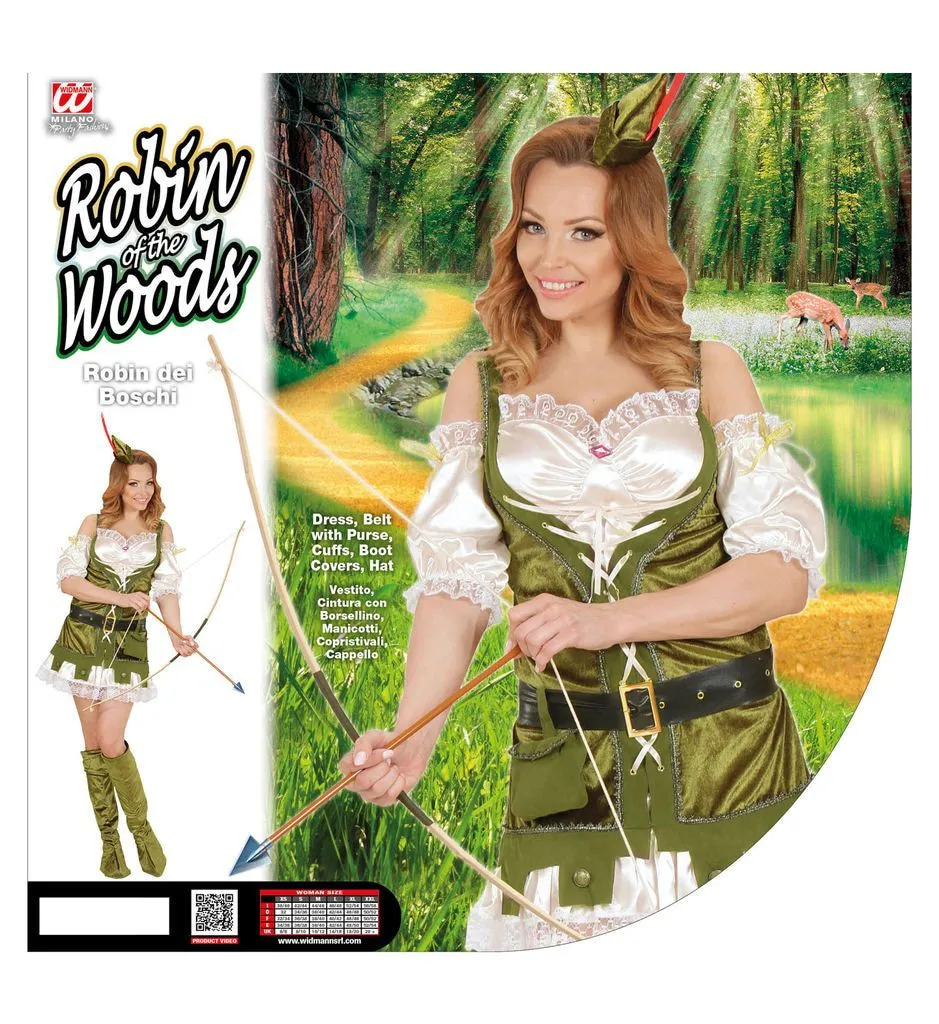 Vrouwelijke Robin Hood Kostuum 4 Vrouwelijke Robin Hood Kostuum - Afbeelding 4