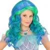 Pruik, Zeemeermin Blauw / Groen Kind