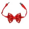 Rood Bling Pailletten Strikje Met Licht, Rood