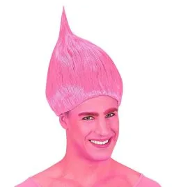 Maffe Pruik Trolly Roze