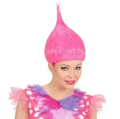 Maffe Pruik Trolly Roze -Sprookjeskleding Verkoopwinkel wdm 2017 02098 3