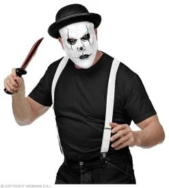 Masker Boze Pierrot Met Bolhoed -Sprookjeskleding Verkoopwinkel wdm 2018 03294 5