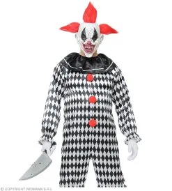 Afgrijselijke Scary Clown Masker Met Vreemd Kapsel -Sprookjeskleding Verkoopwinkel wdm 2018 03296 4 9