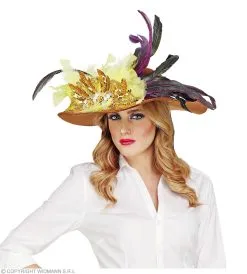 Bruine Hippie Hoed Brede Rand -Sprookjeskleding Verkoopwinkel wdm 2018 68581 4 1