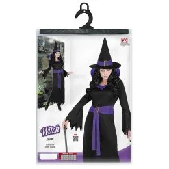 Diep Duistere Zwart Paarse Halloween Heks Vrouw Kostuum -Sprookjeskleding Verkoopwinkel wdm 2018 7025 5 12