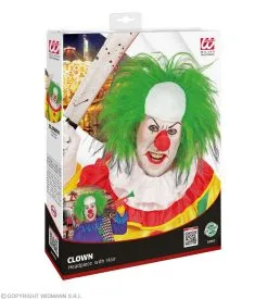 Clown Hoofbedekking Met Groen Haar -Sprookjeskleding Verkoopwinkel wdm 2021 02003 5