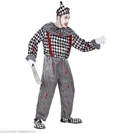 Bloedgrappige Scary Clown Man Kostuum -Sprookjeskleding Verkoopwinkel wdm 2021 100a 5 2