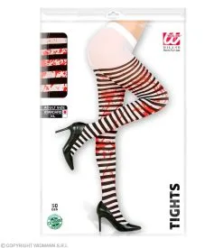 Panty Zwart Wit Bloederige Benen One Size Vrouw Kostuum -Sprookjeskleding Verkoopwinkel wdm 2021 29348 3 2