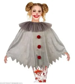 Horror Clown Wijze Penny Poncho Kind Kind