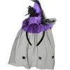 Paarse Mini Heksenhoed Met Sluier