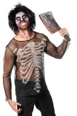 Netshirt Skelet Man -Sprookjeskleding Verkoopwinkel wlb2016 6521 6 7