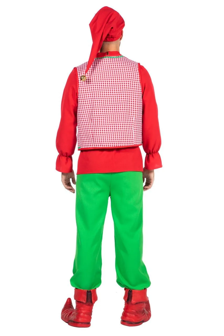 Bontgekleurde Kabouter Sprookjesbos Man Kostuum 3 Bontgekleurde Kabouter Sprookjesbos Man Kostuum - Afbeelding 3