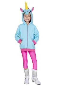 Mythisch Fabeldier Blauwe Eenhoorn Hoodie Kind
