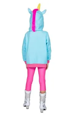 Mythisch Fabeldier Blauwe Eenhoorn Hoodie Kind -Sprookjeskleding Verkoopwinkel wlb2019 3269b 3 10