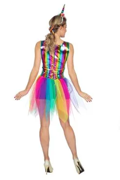 Glinsterend Regenboog Festival Vrouw Kostuum -Sprookjeskleding Verkoopwinkel wlb2019 4443 3 16