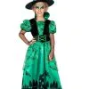 Green Witch Spookhuis Heks Meisje Kostuum